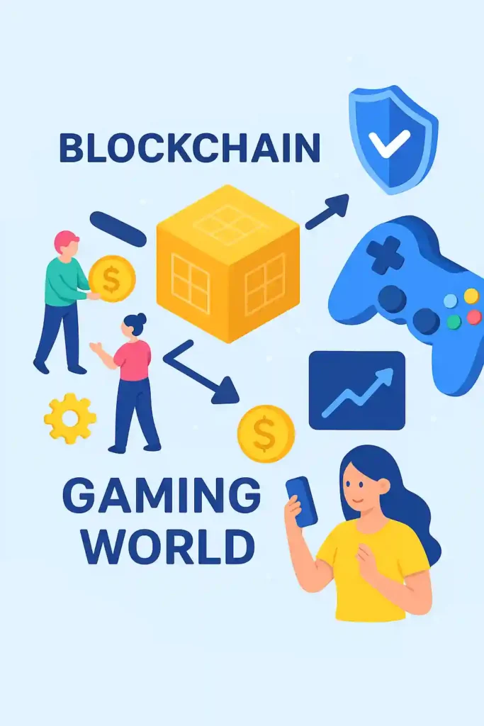 chain blocks, NFTs, digital assets, p2e, decentralized.