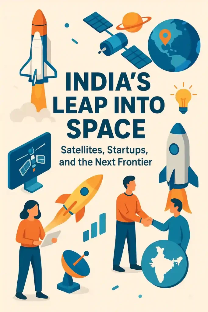 India’s Leap Into Space: Satellites, Startups, and the Next Frontier, Evolution of India’s Space Program, IRNSS/NAVIC, Communication and Connectivity and space revolution.